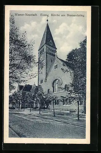 AK Wiener-Neustadt, Ev. Kirche am Bismarckring