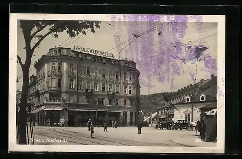 AK Baden, Cafe Josefsplatz