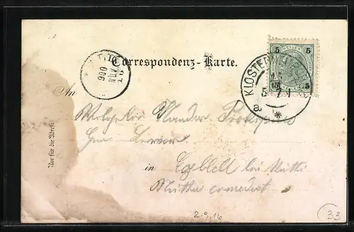 Lithographie Klosterneuburg, Teilansicht und Fassrutschen