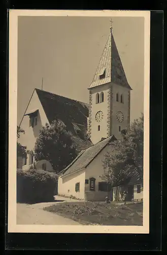 AK Grillenberg, Neue Kirche, Strassenansicht