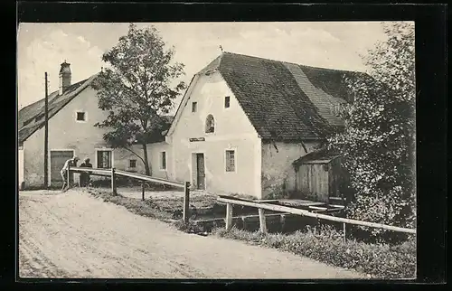 AK St. Leonhard a. Forst, Blick auf Hammerschmied`s Mühle