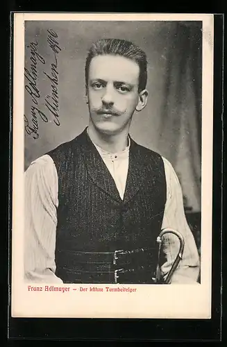 AK München, Der kühne Turmbesteiger Franz Adlmayer