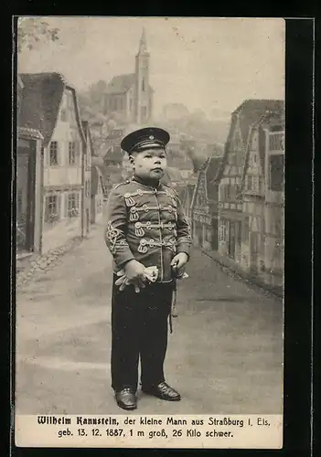 AK Strassburg i. E., Wilhelm Kannstein, der kleine Mann aus Strassburg