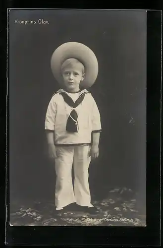 AK Portrait Kronprins Olav von Schweden