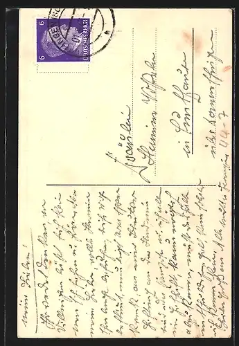 AK Mädchen mit ihrer Käthe Kruse-Puppe