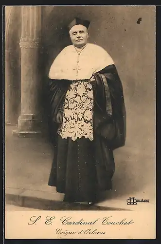 AK Cardinal Touchet, Evegue d`Orléans, Portrait