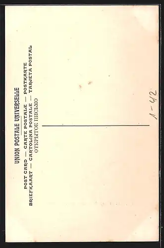 AK Pierre-Paul Hamon, Portrait in Denkerhaltung