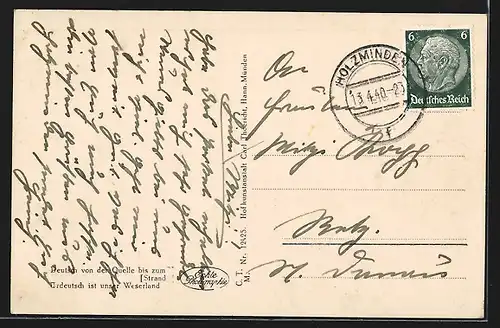 AK Holzminden, Ansicht der Baugewerkschule