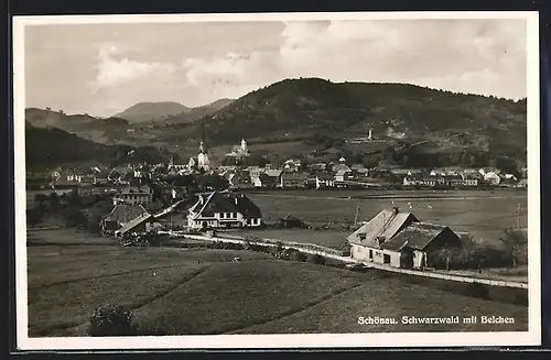 AK Schönau, Schwarzwald mit Belchen