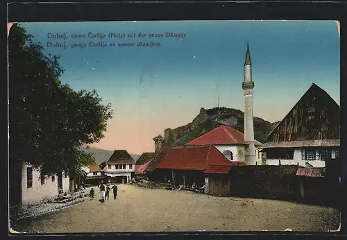 AK Doboj, obere Carsija (Platz) mit der neuen Dzamija