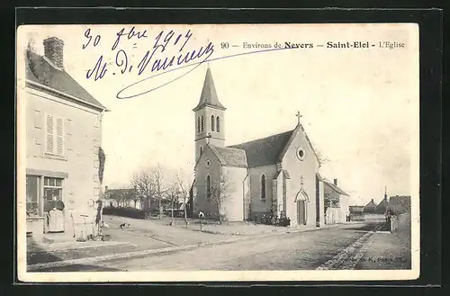AK Saint-Eloi, L`Eglise, die Kirche