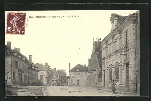 AK Brinon-sur-Beuvron, La Poste, die Post