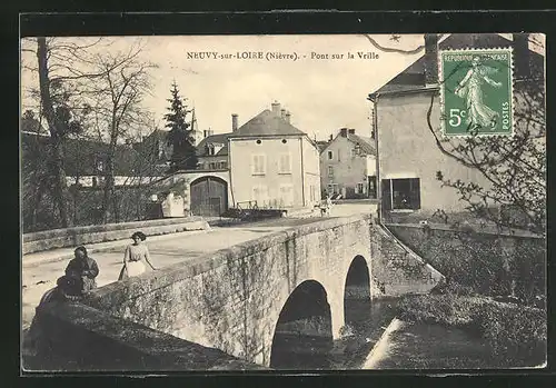 AK Neuvy-sur-Loire, Pont sur la Vrille
