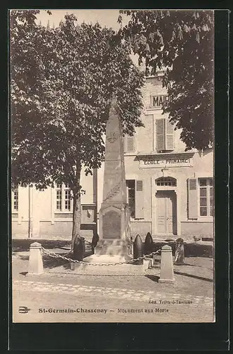 AK St-Germain-Chassenay, Monument aux Morts, Kriegerdenkmal