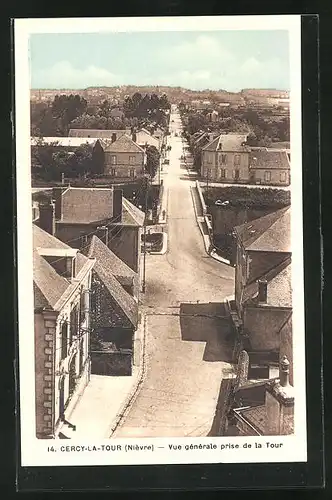 AK Cercy-la-Tour, Vue générale prise de la Tour