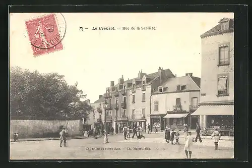 AK Le Creusot, Rue de la Sabliére