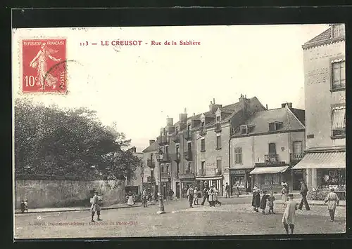 AK Le Creusot, Rue de la Sabliére