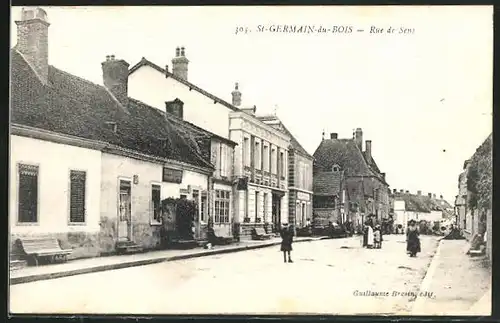 AK Saint-Germain-du-Bois, Rue de Sens