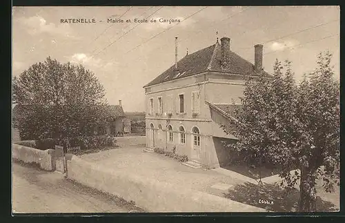 AK Ratenelle, Mairie et Ecole de Garcons