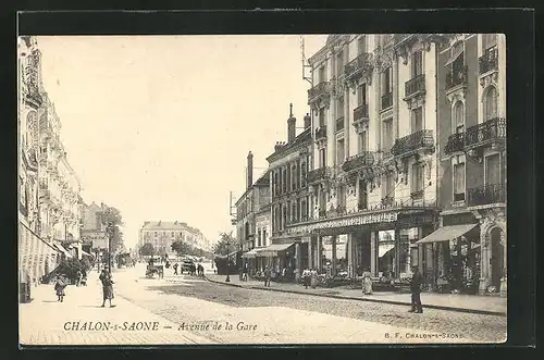 AK Chalon-s-Saone, Avenue de la Gare