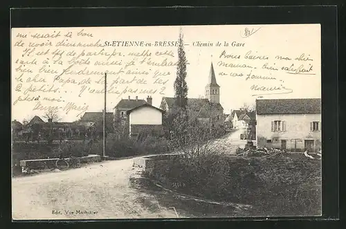 AK St-Etienne-en-Bresse, Chemin de la Gare