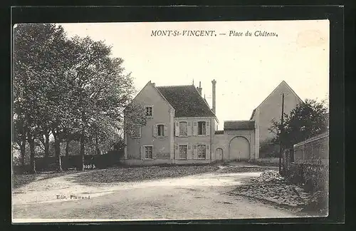 AK Mont-St-Vincent, Place du Château