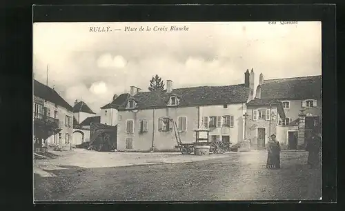 AK Rully, Place de la Croix Blanche