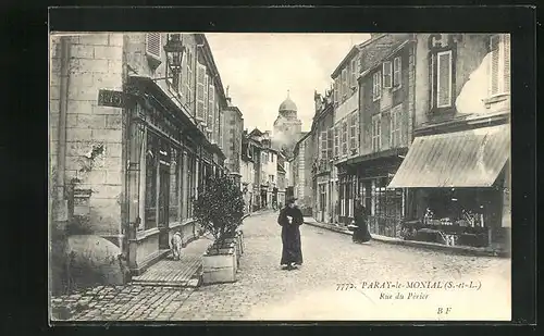 AK Paray-le-Monial, Rue du Périer, Strassenpartie