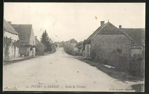 AK Pierre-de-Bresse, Route de Terrans