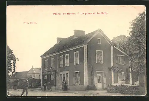 AK Pierre-de-Bresse, La place de la Halle