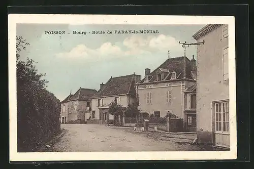 AK Poisson, Bourg Route de Paray-le-Monial