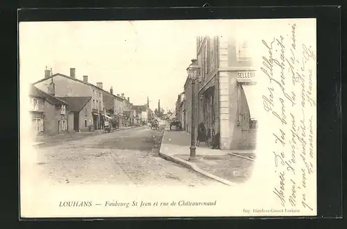 AK Louhans, Faubourg St Jean et rue de Châteaurenaud