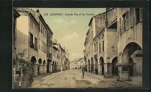 AK Louhans, Grande Rue et les Arcades