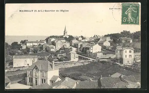 AK Massilly, Quartier de l'Eglise