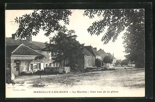 AK Marcilly-les-Buxy, le Martra, Une vue de la Place