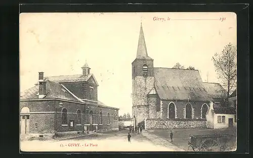 AK Givry, La Place et l`Èglise