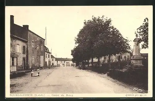 AK Bourg-le-Comte, Centre du Bourg, Strassenpartie