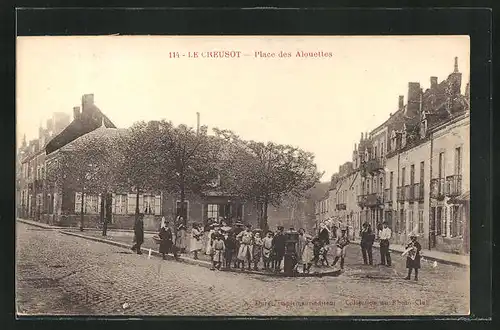 AK Le Creusot, Place des Alouettes