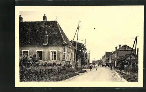 AK Lessard-en-Bresse, Entrèe du Bourg et Poste