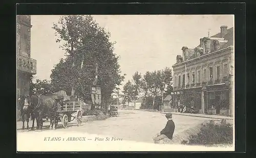 AK Étang-sur-Arroux, Place St. Pierre