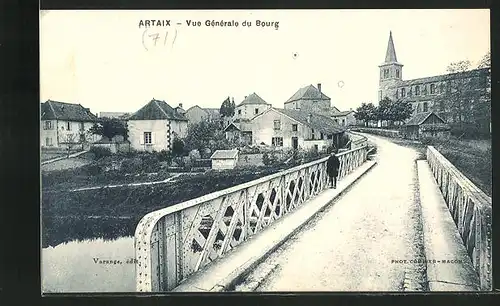 AK Artaix, Vue Générale du Bourg