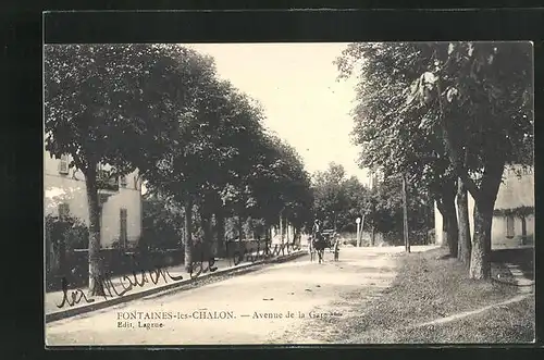 AK Fontaines-les-Chalon, Avenue de la Gare