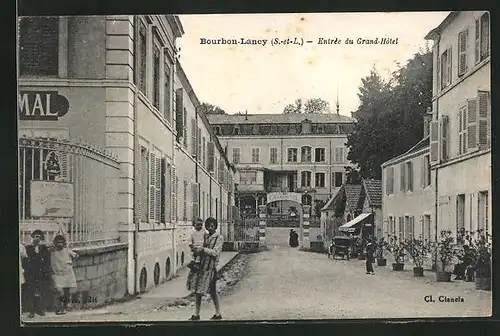 AK Bourbon-Lancy, Entrée du Grand-Hotel