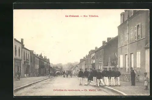 AK Le Creusot, Rue Villedieu