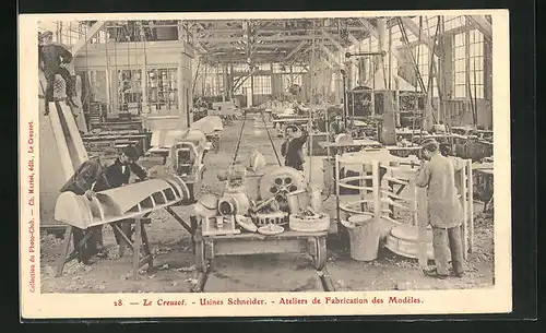 AK Le Creusot, Usines Schneider, Ateliers de Fabrication des Modèles