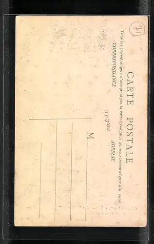 AK Chalon-sur-Saone, Funérailles du Docteur Mauchamp assassiné à Marrakech 1907, le Corbillard