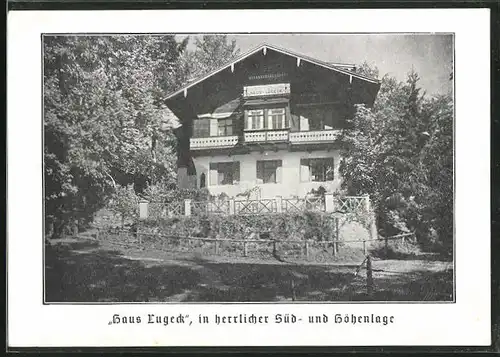AK Berchtesgaden / Obb., Hotel Haus Lugeck