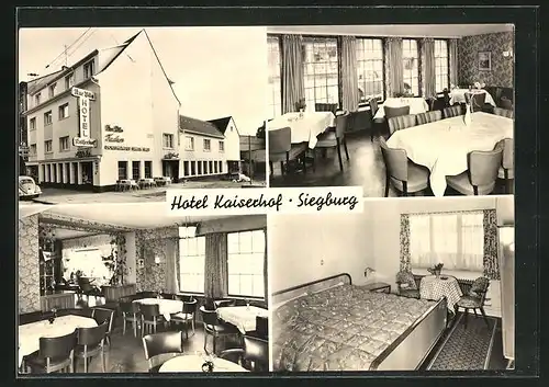 AK Siegburg, Hotel Kaiserhof, Kaiserstrasse 80