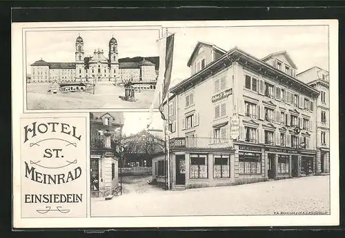 AK Einsiedeln, Hotel St. Meinrad, Ortspartie