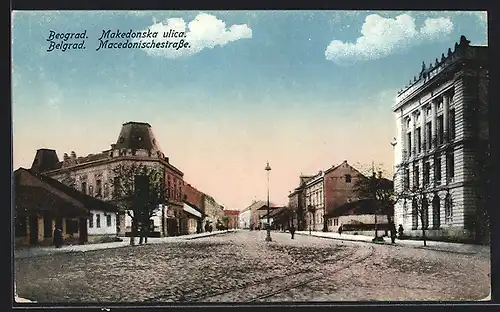 AK Belgrad / Beograd, Macedonischestrasse